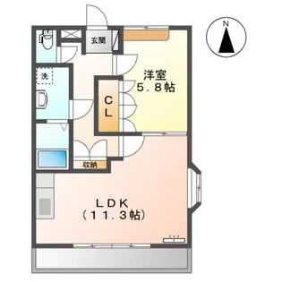 ティアリークリスタル【2階】の間取り