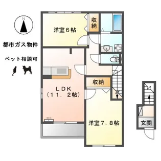 フェリーチェ・ドラゴン【2階】の間取り