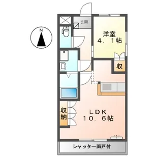 ウエストウィン【1階】の間取り