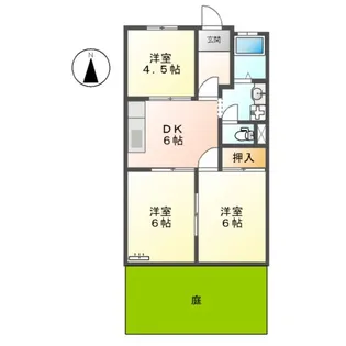 シャトー一宮【1階】の間取り
