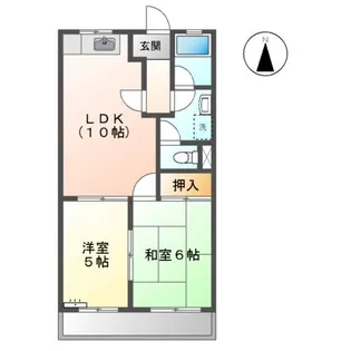 レジデンス妙興寺【2階】の間取り