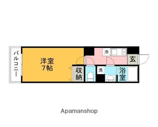 1Kの間取り画像