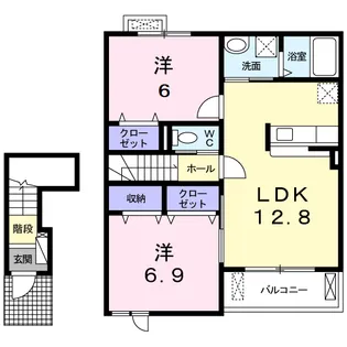 なの花Ⅰ【2階】の間取り