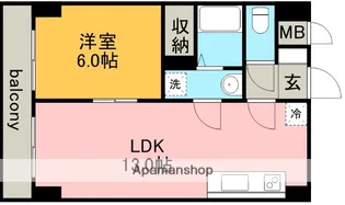 プリミエール平和【4階】の間取り