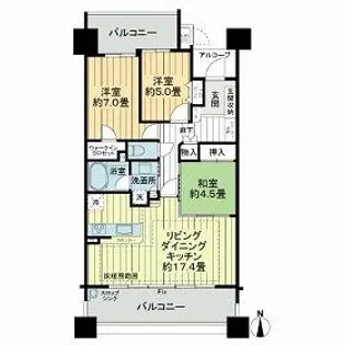 ライオンズ一宮栄【13階】の間取り