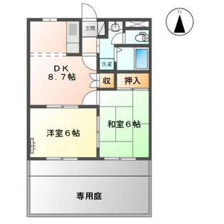 シャトーサンタ【102号室】の間取り