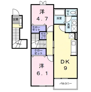 さくらB【2階】の間取り