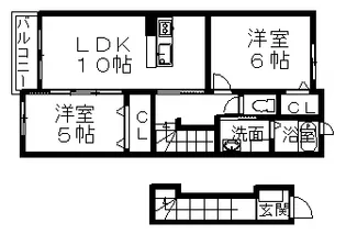 サンタ モニカ【2階】の間取り