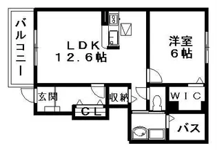 サンリット・レジデンスA【1階】の間取り