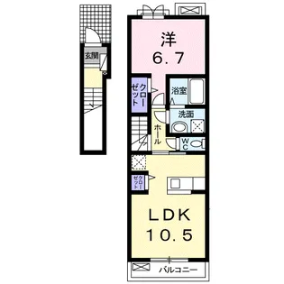 カルメーラ【2階】の間取り
