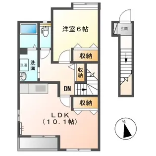 ヴェルジュ 48【2階】の間取り