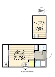 イーストコート出町前A棟【1階】の間取り