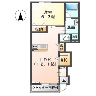 メゾン・シャトン【1階】の間取り