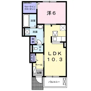 メゾン シルフィード【1階】の間取り