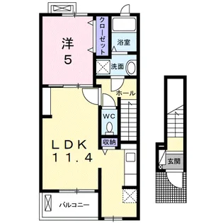 アメニティ Ⅱ【2階】の間取り