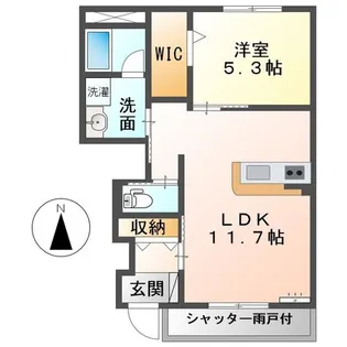 スカーレット【1階】の間取り