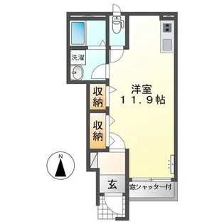 カサ デ コア Ⅱ【1階】の間取り