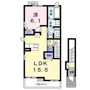 プリムローズ【2階】の間取り