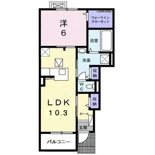 サルサージュⅠ【1階】の間取り