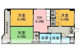 ヴィーブル貴船【3階】の間取り