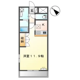ラ・コートダジュール【1階】の間取り