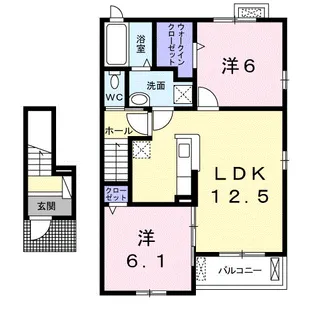 ノブリスタウン稲沢【2階】の間取り