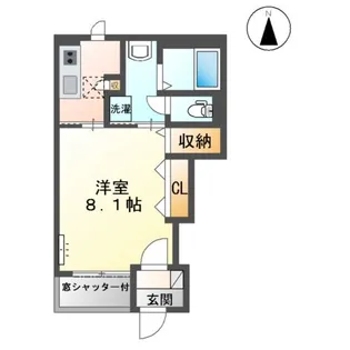 グラシアスⅡ【1階】の間取り