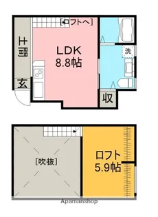 1Rの間取り画像