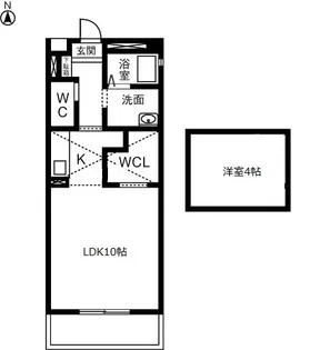 サニーコート【205号室】の間取り