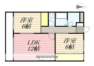 (管理外)グランドール華【3階】の間取り