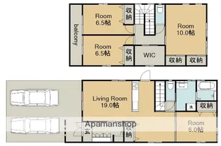 愛知県一宮市末広2丁目【一戸建】の間取り