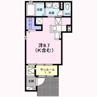 アルカンシエル・Y【1階】の間取り