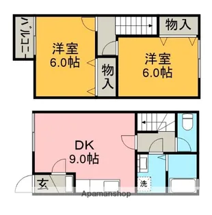 アルファガーデン【1階】の間取り