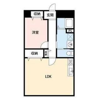 レジデンス野村【1階】の間取り