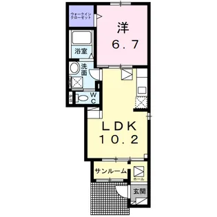 アルダン【1階】の間取り
