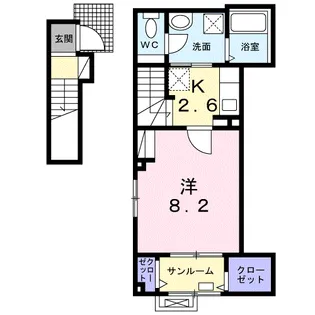 ポポ【2階】の間取り