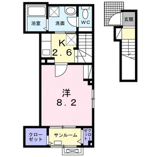 ポポ【2階】の間取り