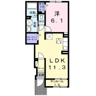 シトリン【1階】の間取り