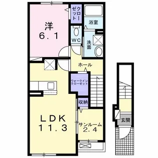 ル シエル【2階】の間取り