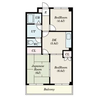 エクシードC【205号室】の間取り