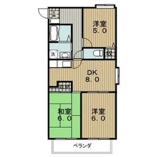 エクセランス川松【3階】の間取り