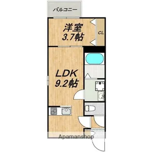 1LDKの間取り画像