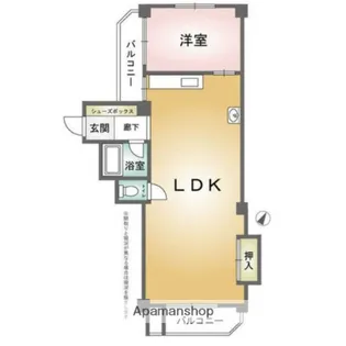 コーポ貴船【3階】の間取り