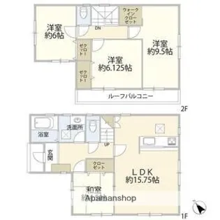 愛知県一宮市丹陽町外崎字郷西【一戸建】の間取り
