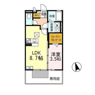 スターブルNOMURA【1階】の間取り