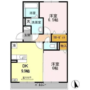 ロイヤルガーデン ききょう館 A【3階】の間取り