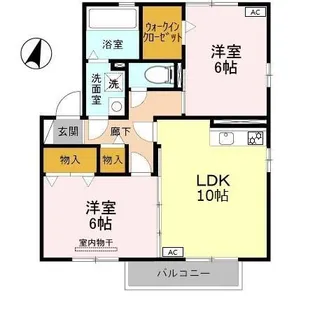 リバティ ヒルズ【2階】の間取り