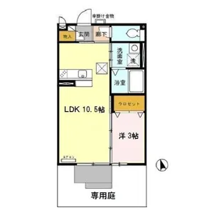 カモミール【1階】の間取り