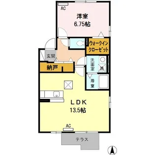 ブルームコートⅡ【1階】の間取り