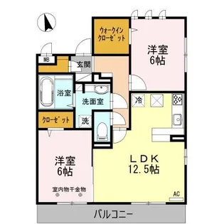 NOVEL COURT IMAISE B【1階】の間取り